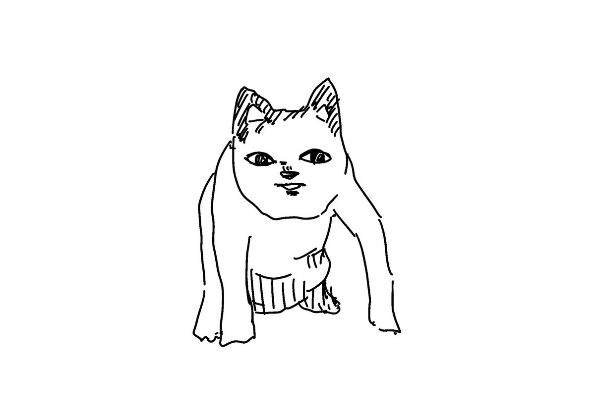知り合いの犬を描いた
#犬 #イラスト