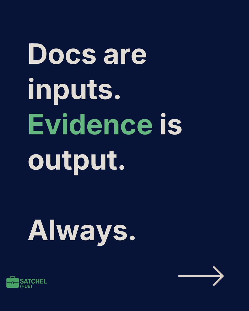 Satchelhub's tweet photo. Compliance isn’t storage. It’s a workflow.

Extract. Verify. Log. Sanctions checks included.
One defensible status at the end.

That’s what SatchelHub is building.

#HealthcareStaffing #Compliance #Credentialing https://t.co/i2UEXIKppe