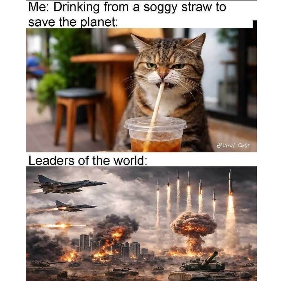 gwpro's tweet image. Got the plebes buying special bulbs, reusing bags, and paper straws for the #environment while #governments are out there fighting wars.  #warfare #agenda #control #regulations #doublestandard #hypocrites #fail