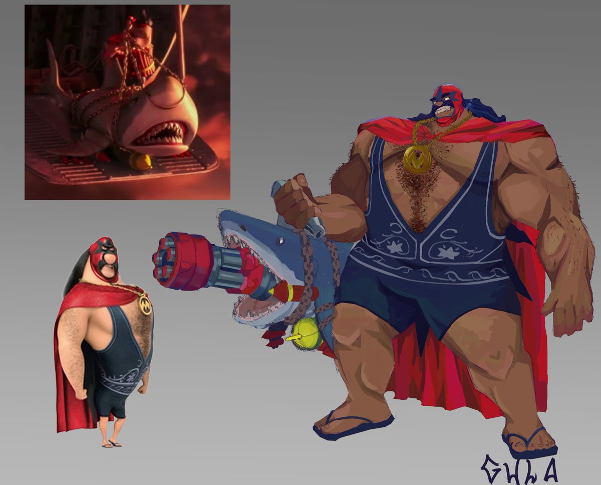 El Macho Mauga skin concept - Despicable Me #Overwatch #Mauga #Fanart