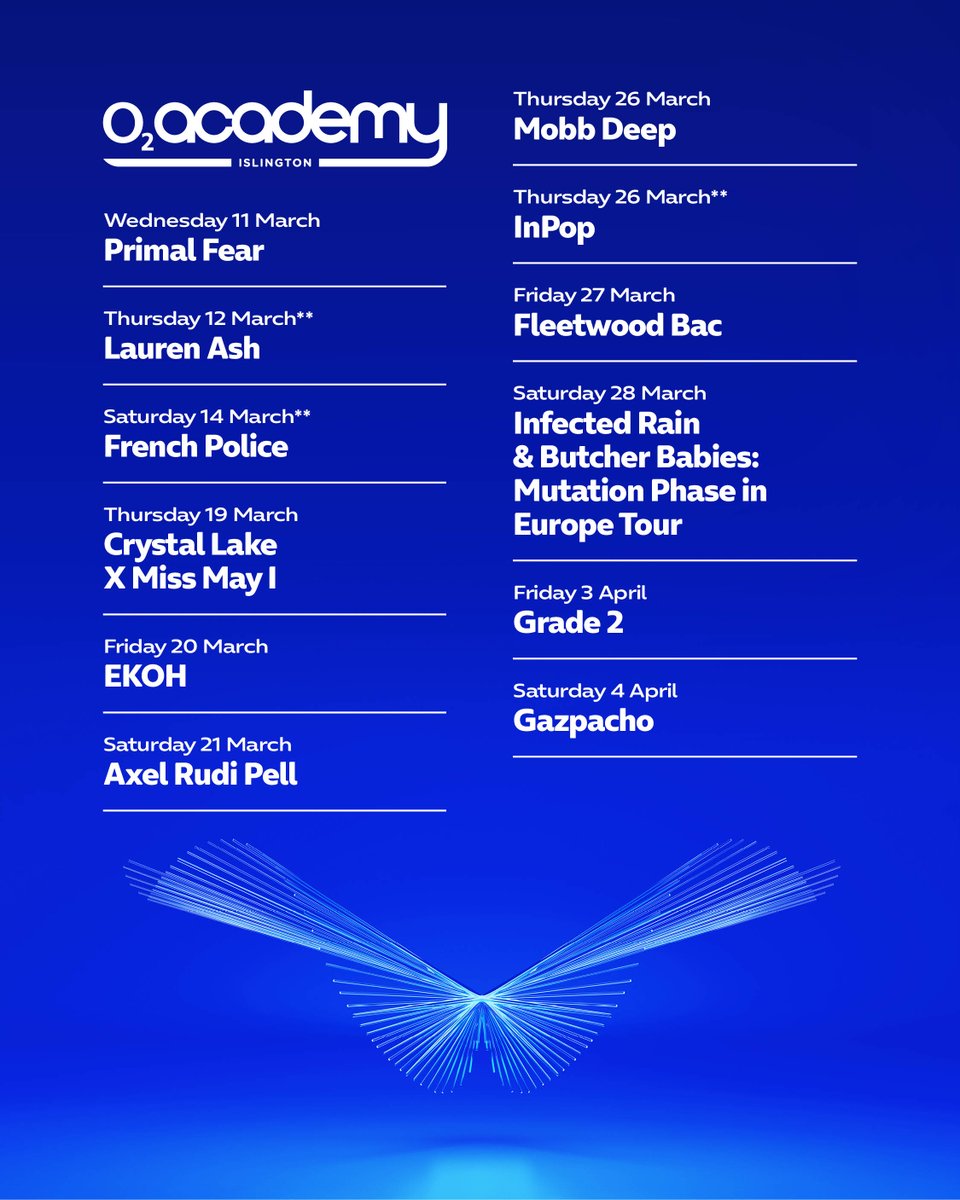 O2 Academy Islington tweet media