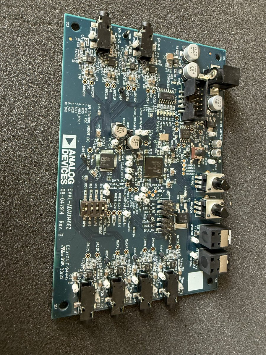 JohnnyZhang007's tweet photo. ADAU1466. A SigmaDSP audio processor
built for real-time audio effects and signal processing.Widely used in pro audio and smart speakers.
#DSP #Audio #Embedded https://t.co/ZfmEJHl6Sv