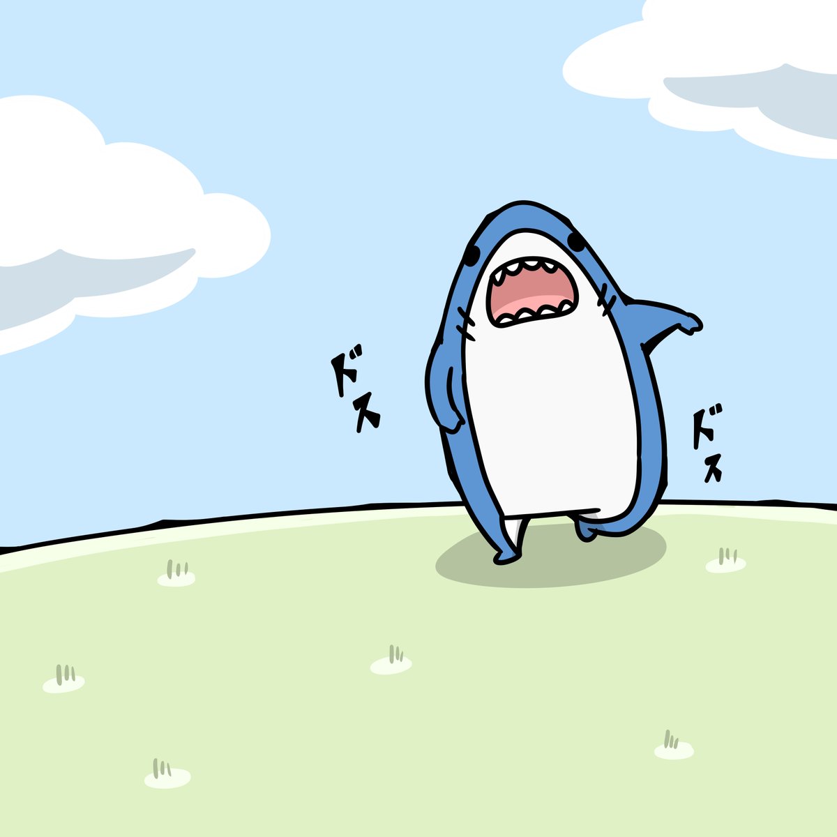 人間を追っ払う為に神様を呼びに行く海獣 