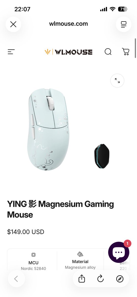 jw6nv's tweet photo. yingの新作めっちゃデザイン好き
47gなのがちょっとな
でももしかしたら買うかも https://t.co/e4GXPORW6j
