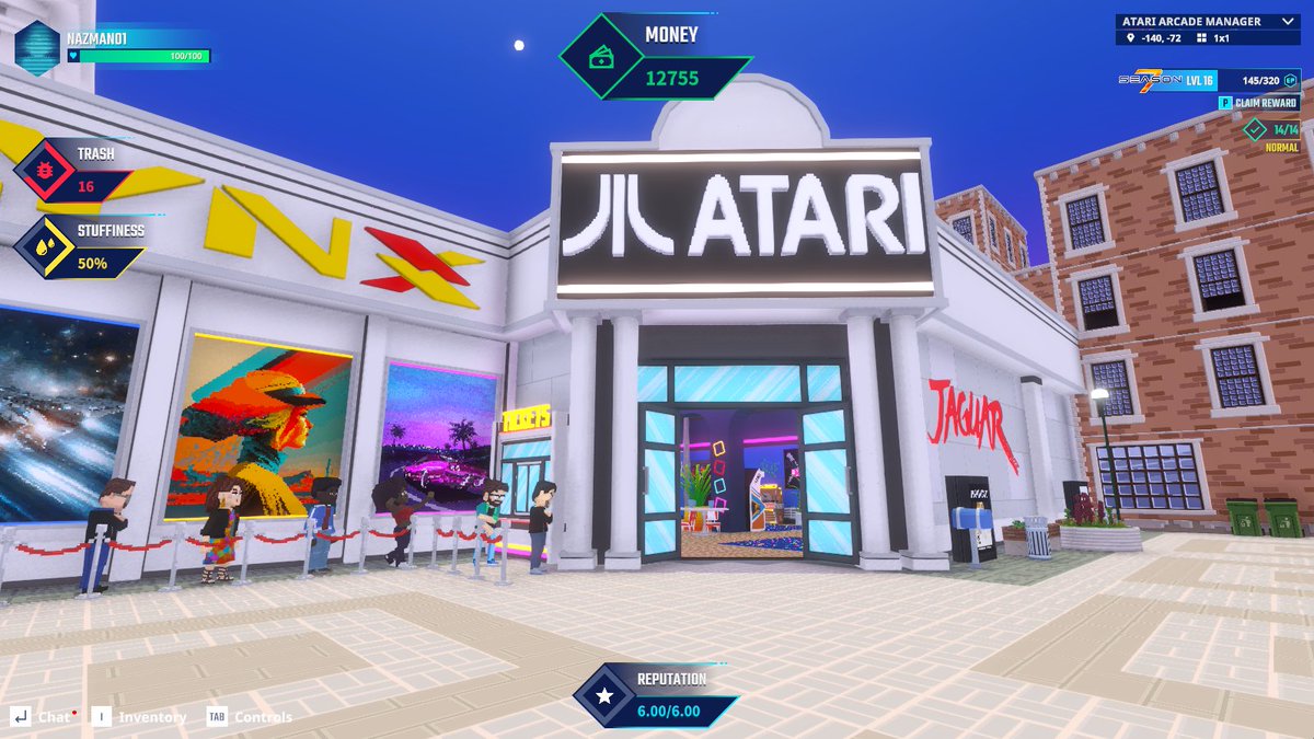 web_three_gamer's tweet photo. ID check passed—made it into the Atari club in The Sandbox Season 7. @TheSandboxGame  https://t.co/IwJiih0pCi #Season7 https://t.co/iWyVcbtbFO