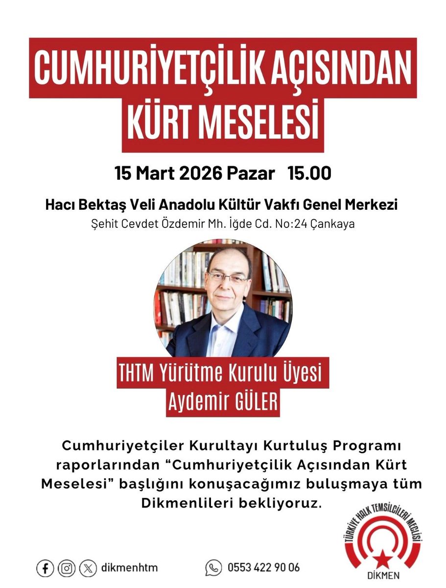 Dikmen Halk Temsilcileri Meclisi tweet media