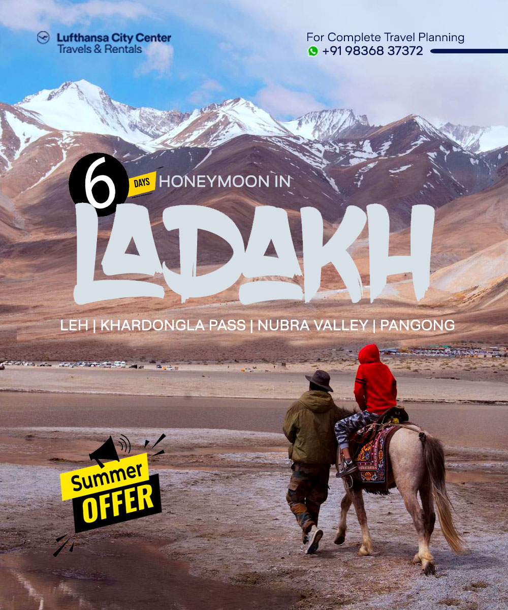 LCC_TnR's tweet photo. This summer, discover the magic closer to home🇮🇳
From surreal landscape of Ladakh to the serenity of Pangong Lake &amp;  Nubra Valley India offers breathtaking journeys that are peaceful and truly extraordinary.
📞Plan your 6-day Ladakh escape: +91 98368 37372

#Ladakh #TravelIndia https://t.co/p6Akcch8C4