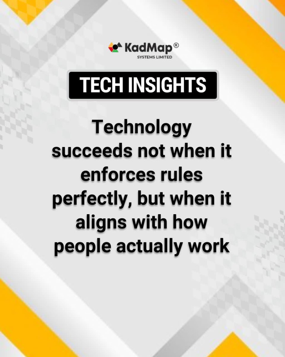 KadMap's tweet photo. Technology is only as effective as the way people actually use it. When systems are slow, cumbersome, or full of unnecessary friction, employees create their own workarounds, often using tools like WhatsApp to get work done faster. This is not a failure of the people, but a signal from the system itself.

As an organization, how well does your technology align with the natural flow of work? Systems that anticipate human behaviour, balancing speed, security, and control, make this kind of workaround non-existent.

#TechInsight #WorkflowOptimization #DigitalTransformation  #KadMap #WorkplaceEfficiency