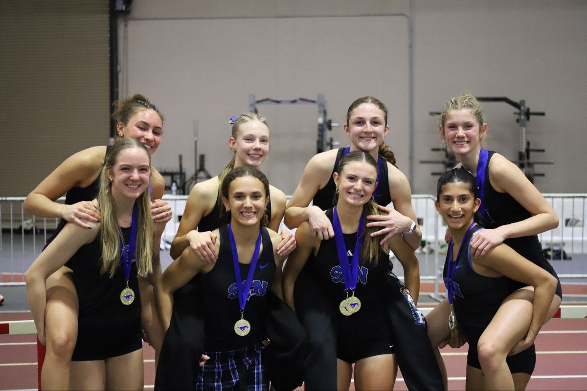 SCNAthletics's tweet photo. Girls Track was on 🔥 at the Mustang Relays! 

These 8 girls made up all 3 relay teams broke the school record in every race!

#RunStars⭐️ https://t.co/ww2NsgCEcW