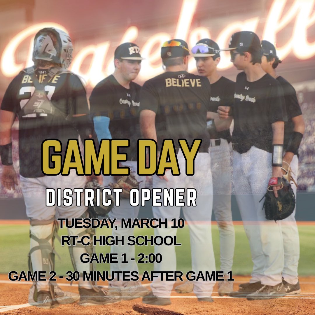 RTCISDAthletics's tweet photo. ‼️ SITE CHANGE ‼️

🐾 RT-C vs. Somerville 

📍 @ RT-C High School

⏰ 2:00

Good luck Cubs 🖤🤍 https://t.co/XDzS6yYXty