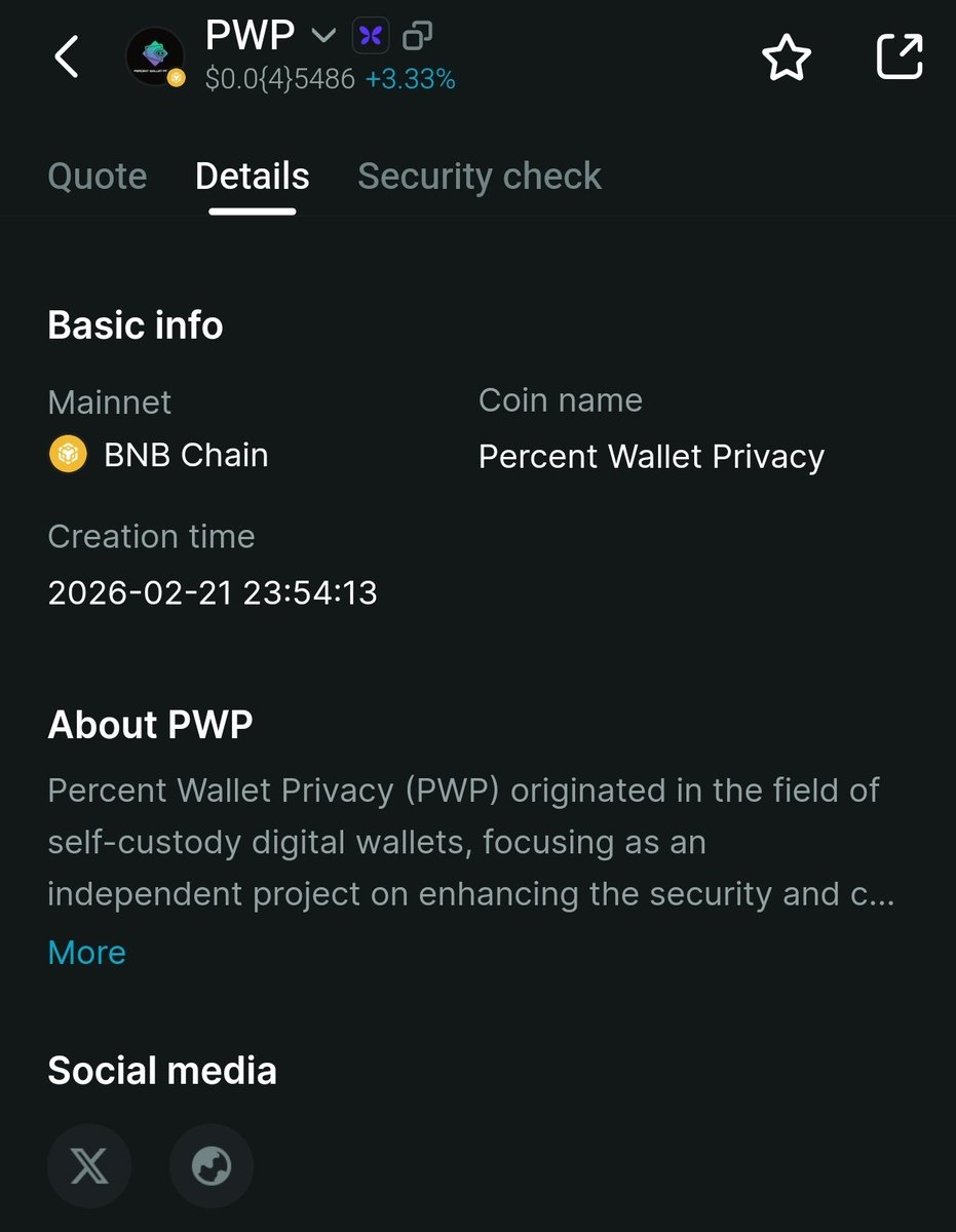 PWP wallet tweet media
