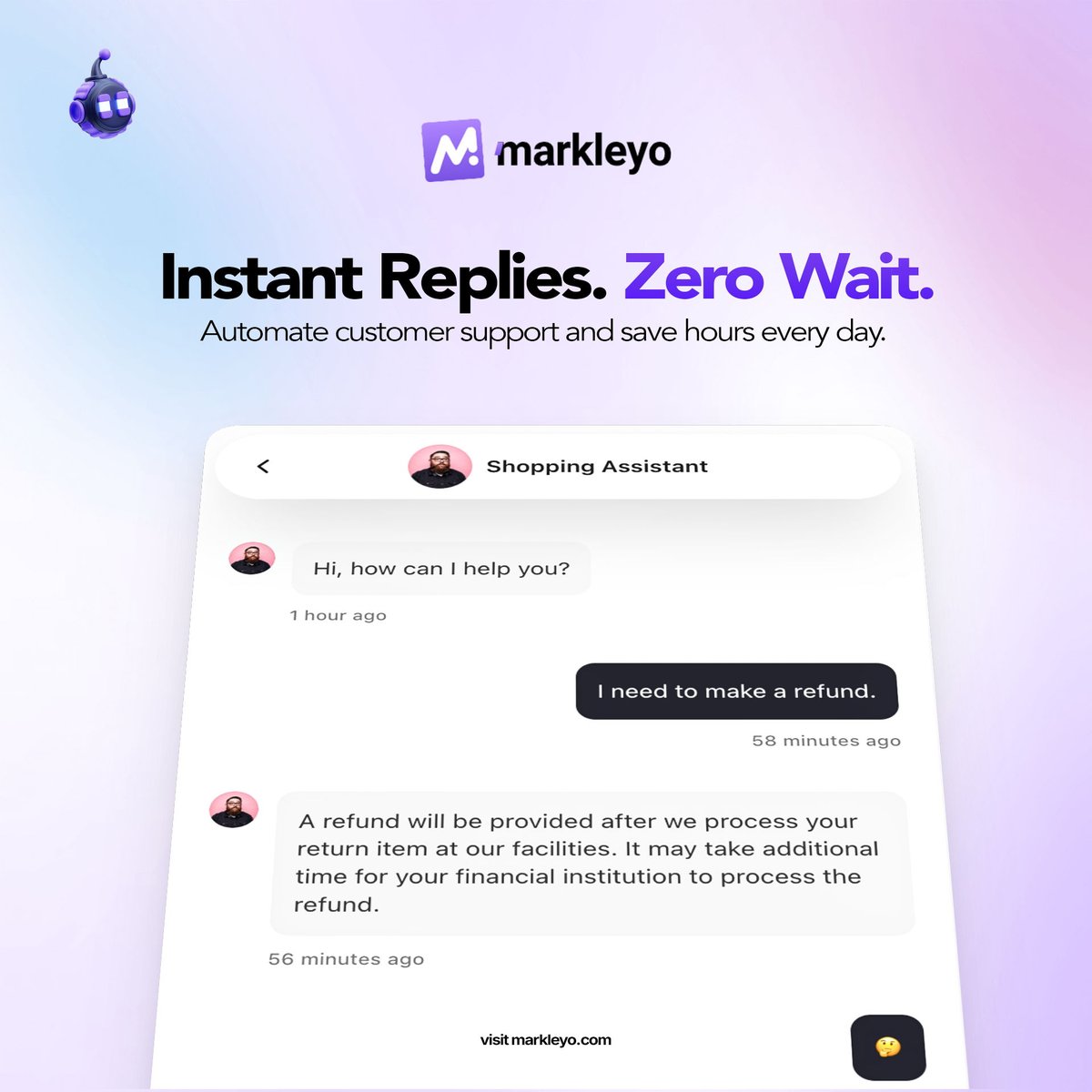 MarkleyoAI's tweet photo. Train your own Markleyo AI Chatbot and watch your sales skyrocket! 🚀 Get instant answers, cut support costs, and boost conversions effortlessly on unlimited websites and messaging platforms. 🌟 #AIchatbot #boostsales #autopilot #markleyoai https://t.co/O2rlaHNqoG