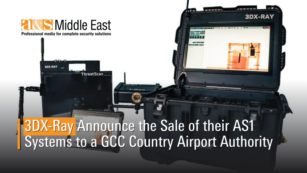 ASMiddEast's tweet photo. At this year’s Security and Policing 2026, @3DXRAYLtd announces a contract for the repeat sale of AS1 systems for a GCC Country Airport Authority.

Find out more at https://t.co/mdOQB5bTYn https://t.co/Z89y06fHAd