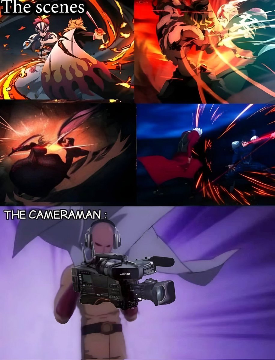 DailyxAnime's tweet photo. Fastest cameraman ever https://t.co/Mio2yMRMFA