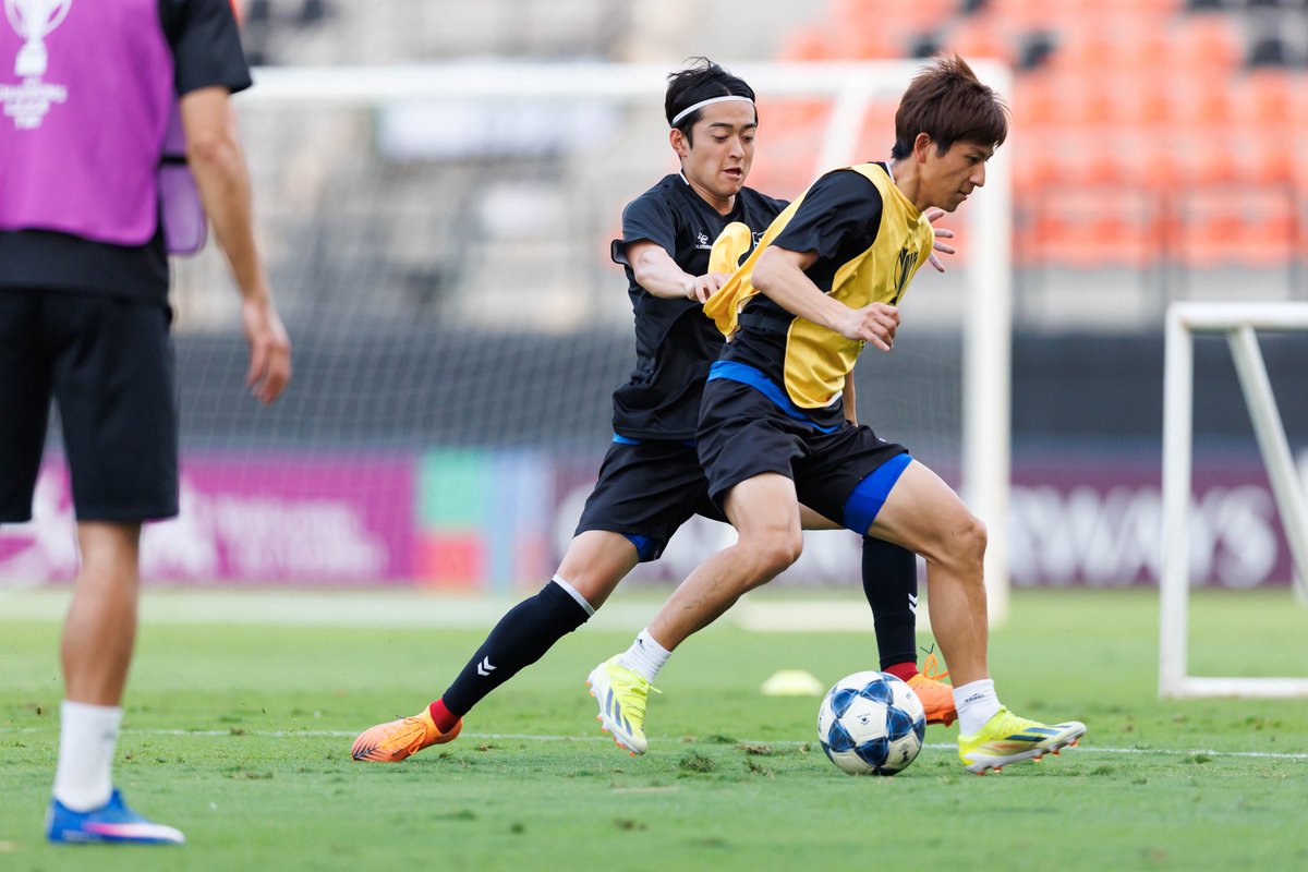 明日のラーチャブリー戦に向けてトレーニング⚽️🔥 🏆AFC