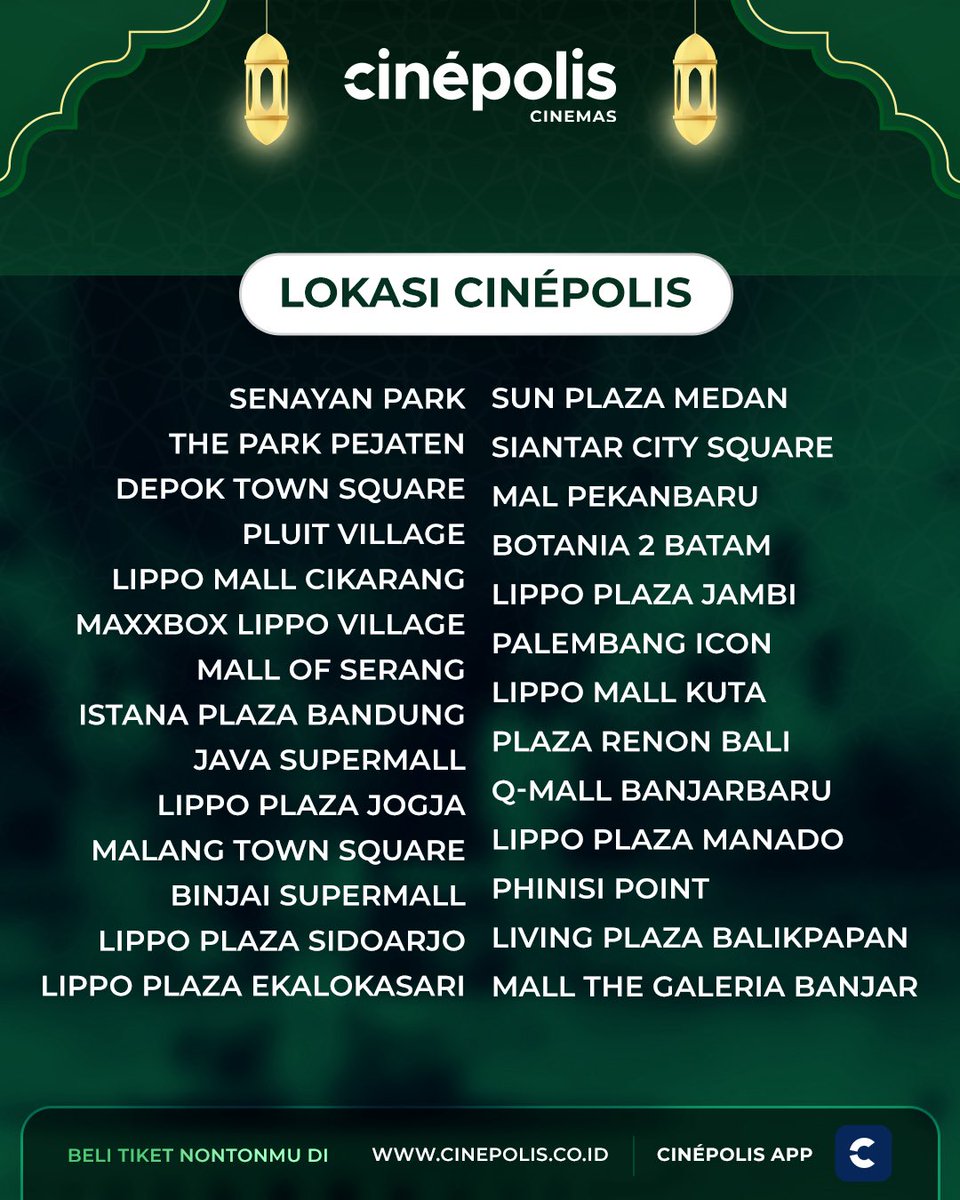 Cinépolis Indonesia tweet media