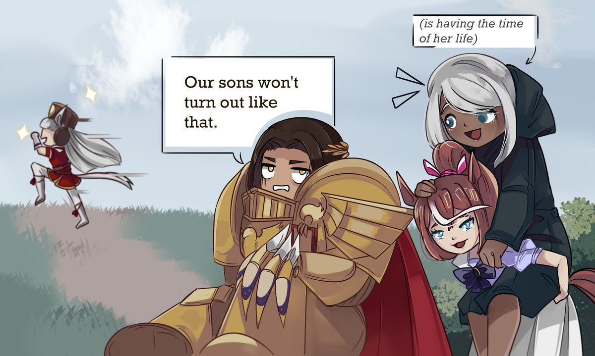 Sequel followed up by client 🐎his armor was too bulky to carry