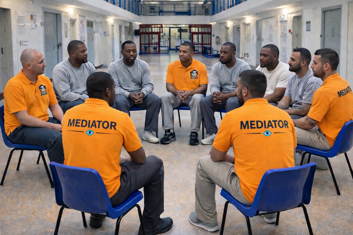 Breaking Cycles Through Mediation

Real change inside prisons doesn’t happen through punishment alone — it happens through conversation, accountability, and understanding.

At Crying Sons, our prison mediation sessions create a safe space where men can sit down, speak honestly.