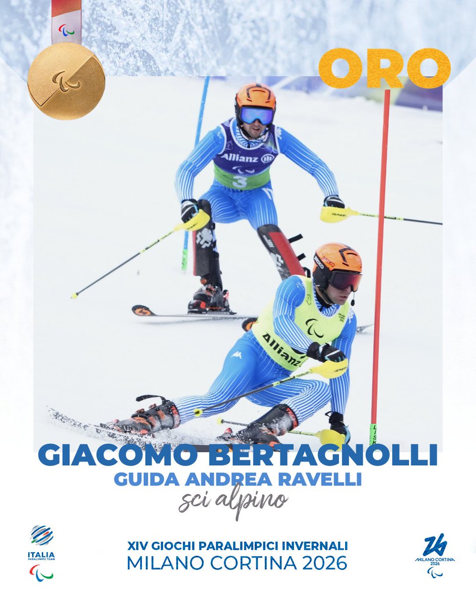 🥇OROOOOOOOOOOOOOOOOOOOOOOOO!!!!!!

Giacomo Bertagnolli e la sua guida Andrea Ravelli pronti a salire sul primo gradino del podio nella combinata alpina maschile VI

MAGNIFICI!

Foto Mezzelani GMT/CIP