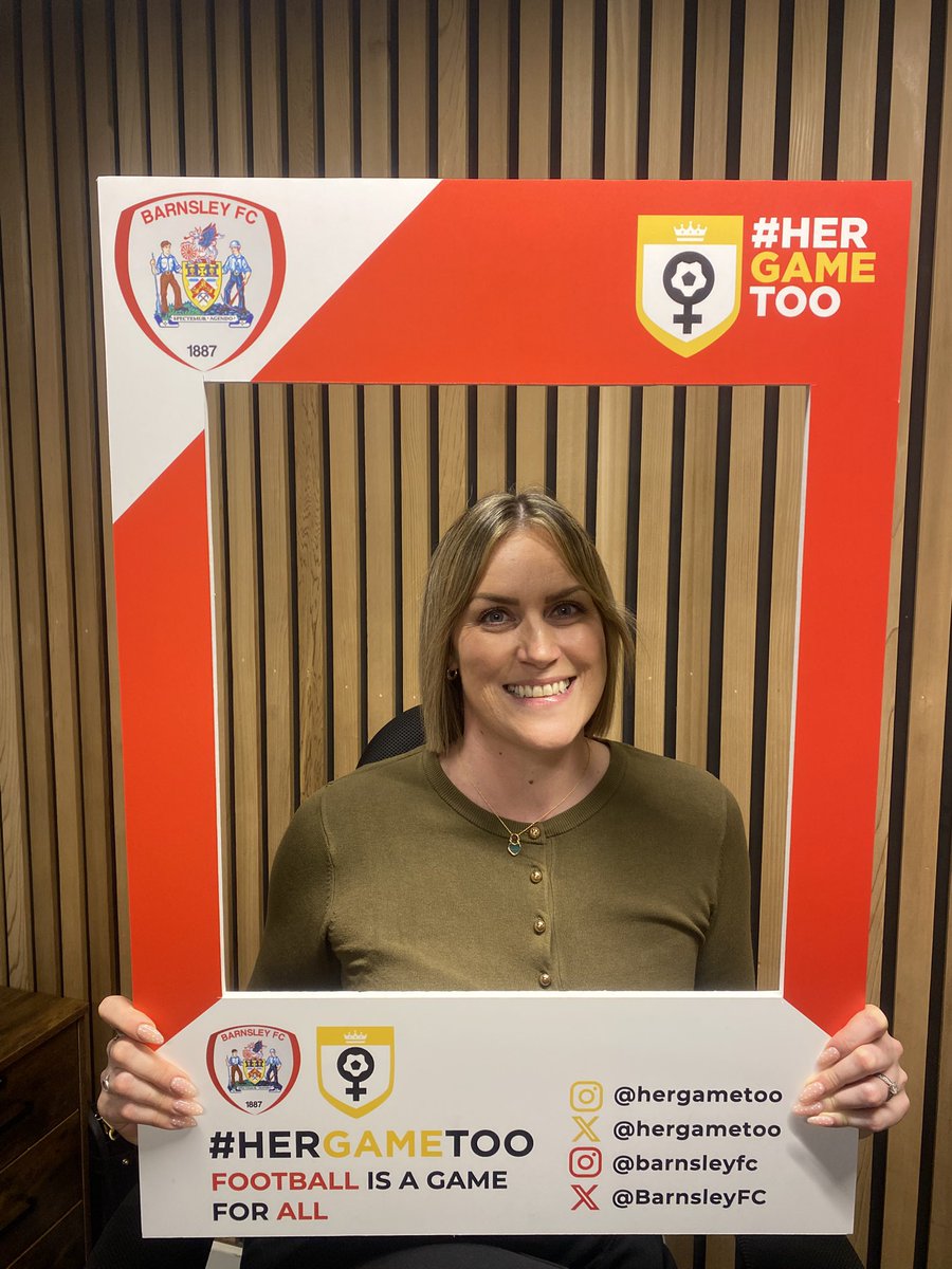 BarnsleyFC's tweet photo. Celebrating @HerGameToo at our fixture against Cardiff City tonight 🌟

Here’s some of our inspiring females in football at Oakwell ❤️

#HerGameToo | @BarnsleyfcHGT https://t.co/dgwGDfSbrk