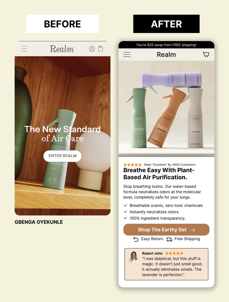 oyega001's tweet photo. Before and after, built on Figma for clarity and better conversion
#ProductDesignerNeeded #UserEperience #Figma #Hiring #CEOs #ConversionRate #DesignSystem #FigmaDesign #ProductDesign #Founders #SaaS #ConversionDesign #HiringUIUXDesigner #Nocode #Remote #UIUXDesigner https://t.co/Yeach3SLbi