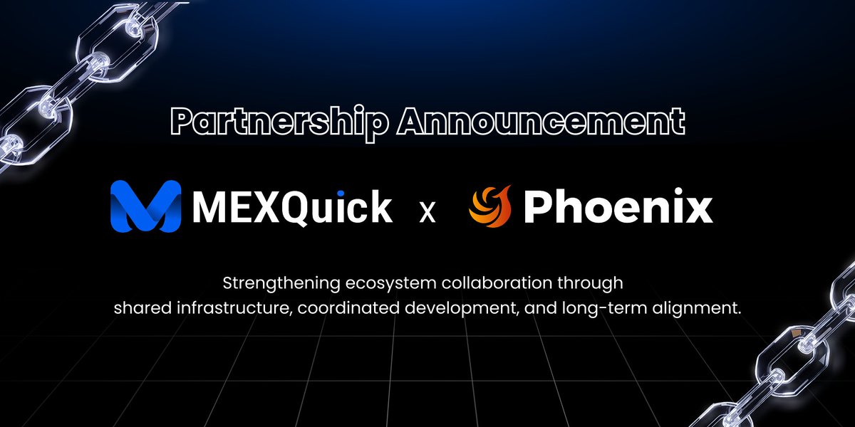 MexQuickOfcl's tweet image. 🎉MEXQuick × @Phnx_fi

👏Jointly, we support and cultivate the growth of the upcoming generation of Web3 startups.

#Web3Ecosystem #Partnership #MEXQUICK