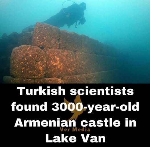 The 3,000-year-old remains of an ancient fortification have been discovered at the bottom of Van lake.

The castle is said to belong to the Iron Age Armenian civilization also known as the Kingdom of Van, Urartu, Ararat and Armenia.