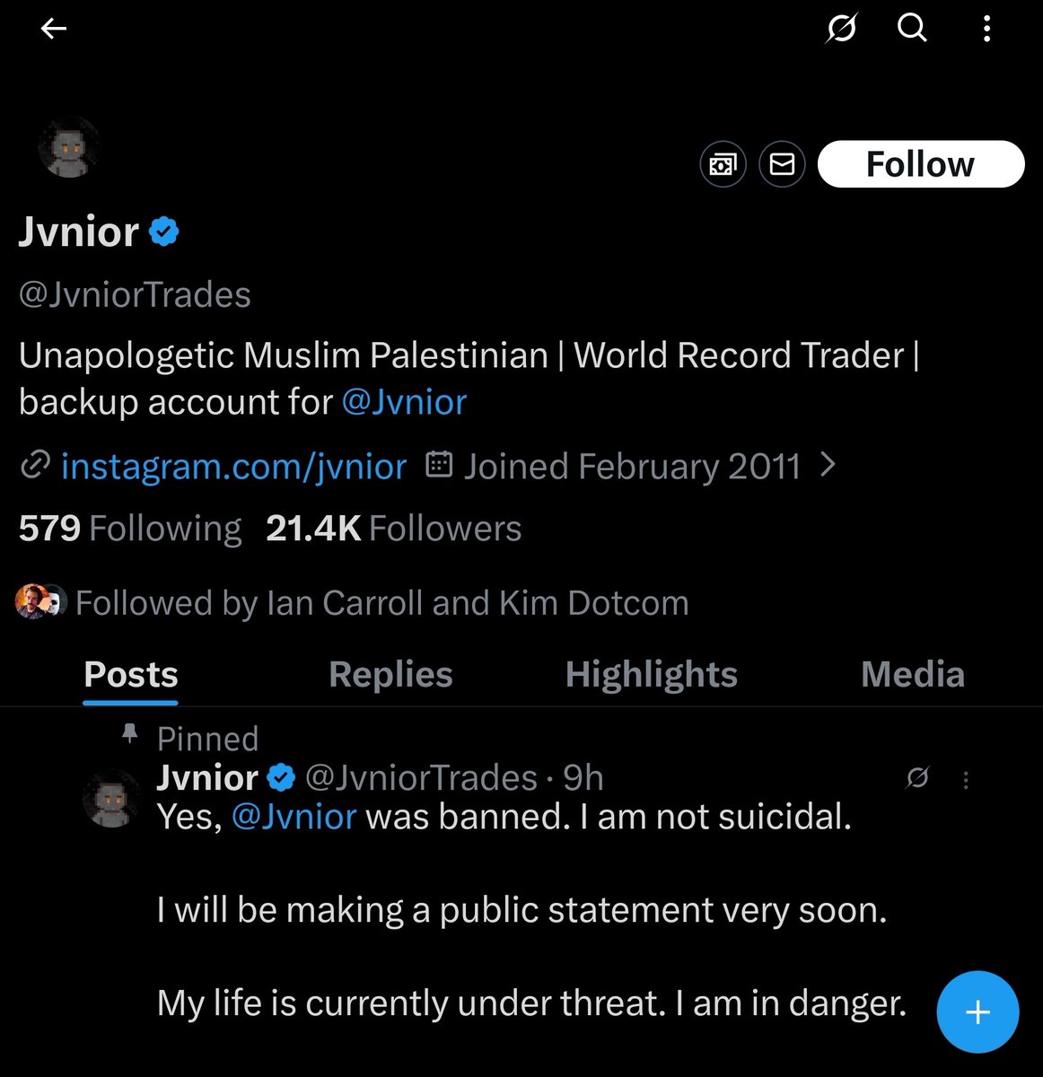Floridian_Life's tweet photo. @MaxNordau Apparently the suspension has been lifted. https://t.co/Zg3YROgcP9