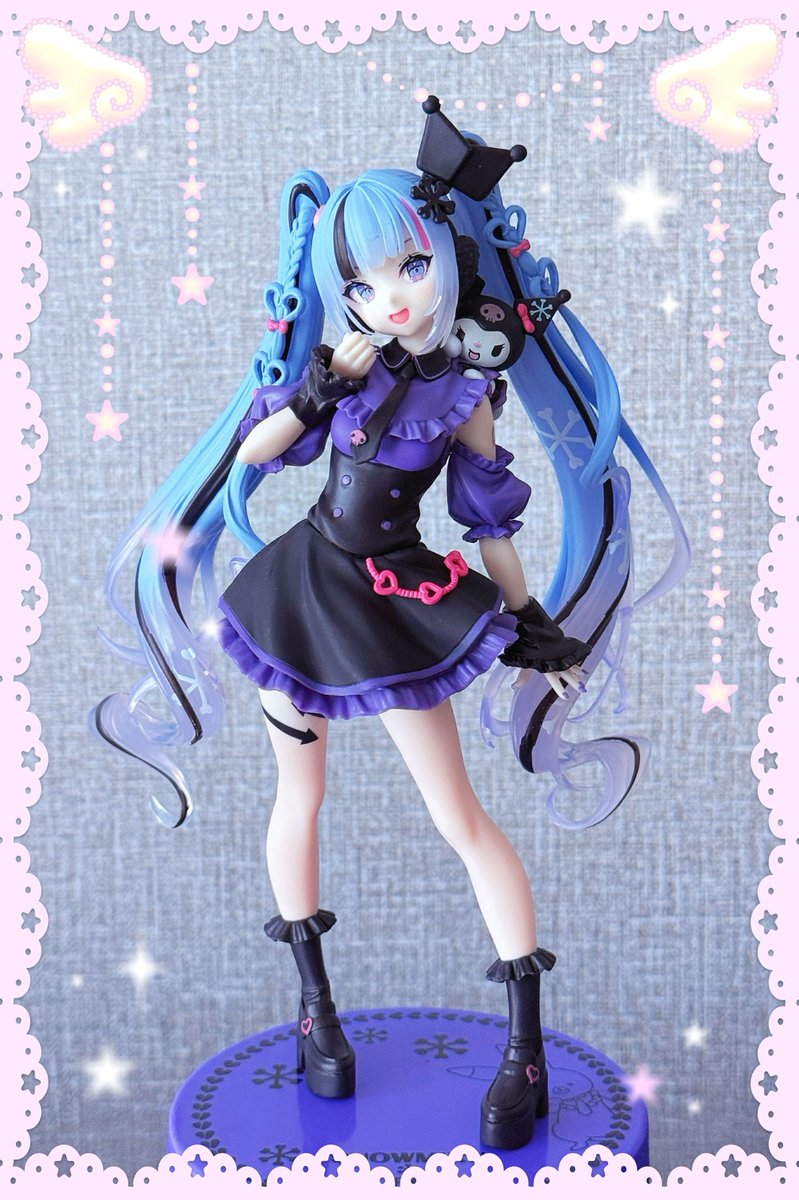 VirtualYume's tweet photo. 🩵Snow Miku x Kuromi🖤 https://t.co/PsQCU9eBUA
