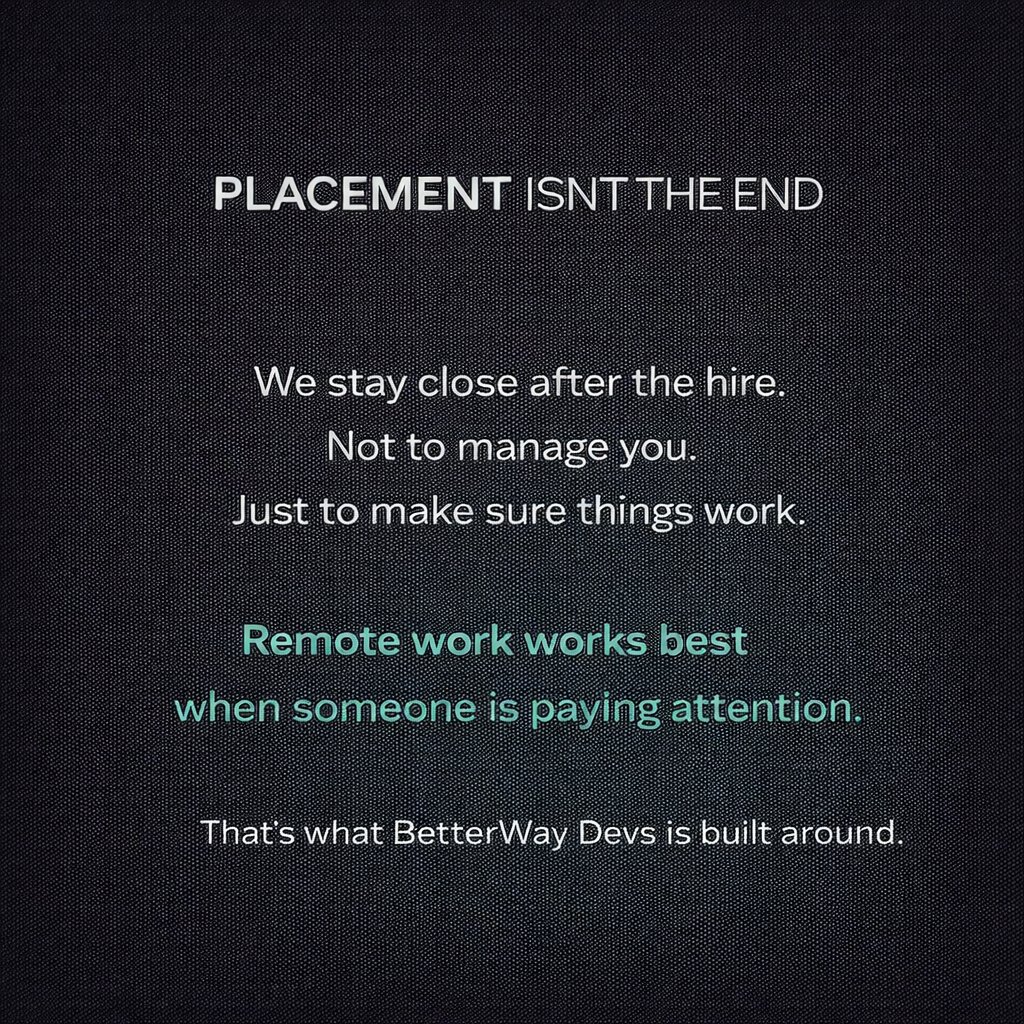 BetterWayDevs's tweet photo. A lot of LATAM developers want to work with US tech companies but aren't sure what to actually expect. 

Here's the honest version, based on what our developers tell us after their first 90 days. https://t.co/2CI6Gytj09