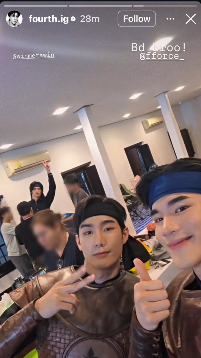 MaryxPhiWin's tweet photo. [trans] Fourth’s igs 

🐰: Yoooooo ✌🏻 It’s a wrap 🎬😄

#winmetawin
#ScarletHeartTH https://t.co/nRDlSiNUb9