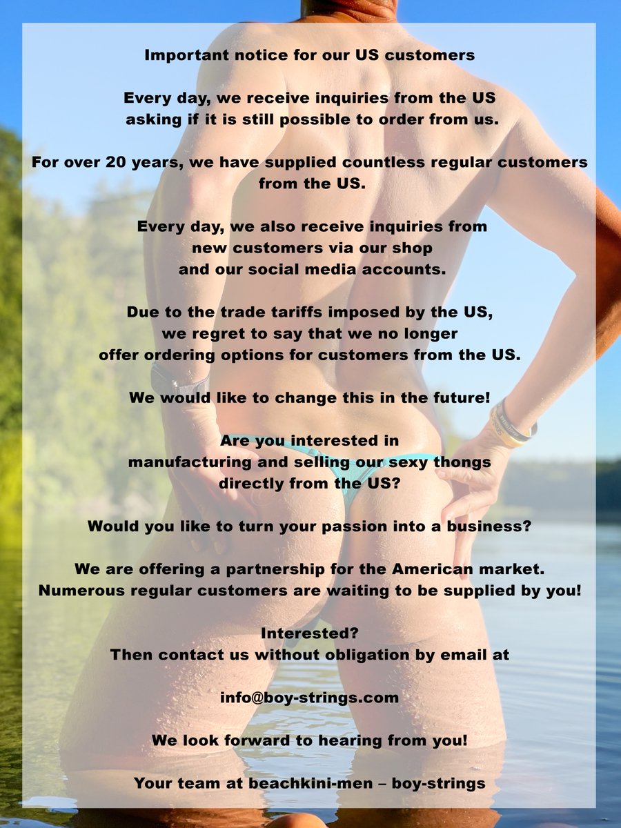 Important notice for our US customers