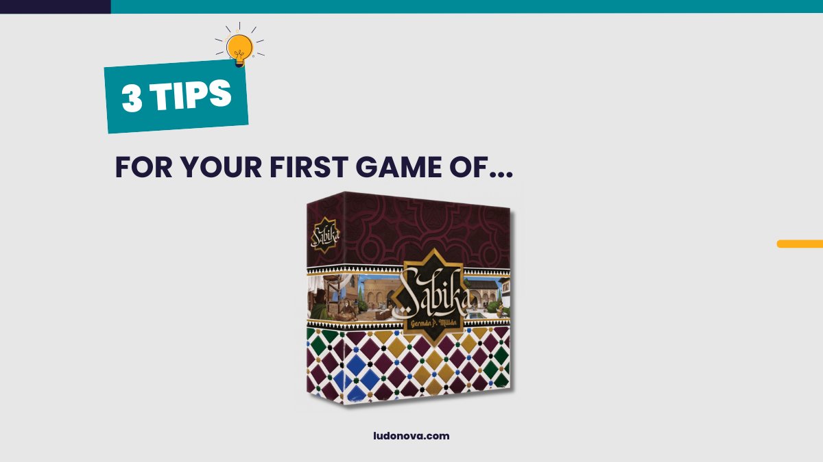 Ludonova's tweet photo. If you've never played #Sabika before, now's your chance! Here are 3 tips to help you succeed in your first game 😉👇 https://t.co/lQXbt8BMoN
