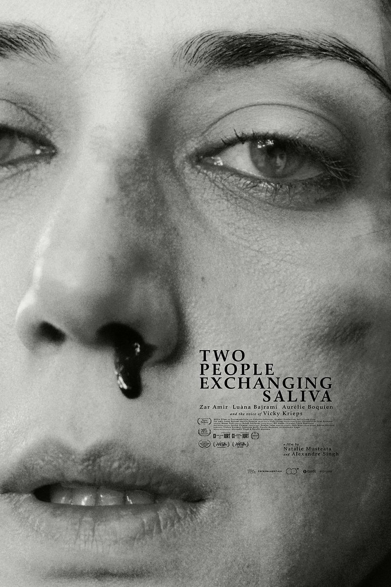 'Two People Exchanging Saliva'. A stunning black-and-white depiction of longing and yearning in a repressed society.

Keep your breath always fresh but no kissing allowed.😉

Rating: 5/5

#TwoPeopleExchangingSaliva #LiveActionShortFilm #Oscars2026