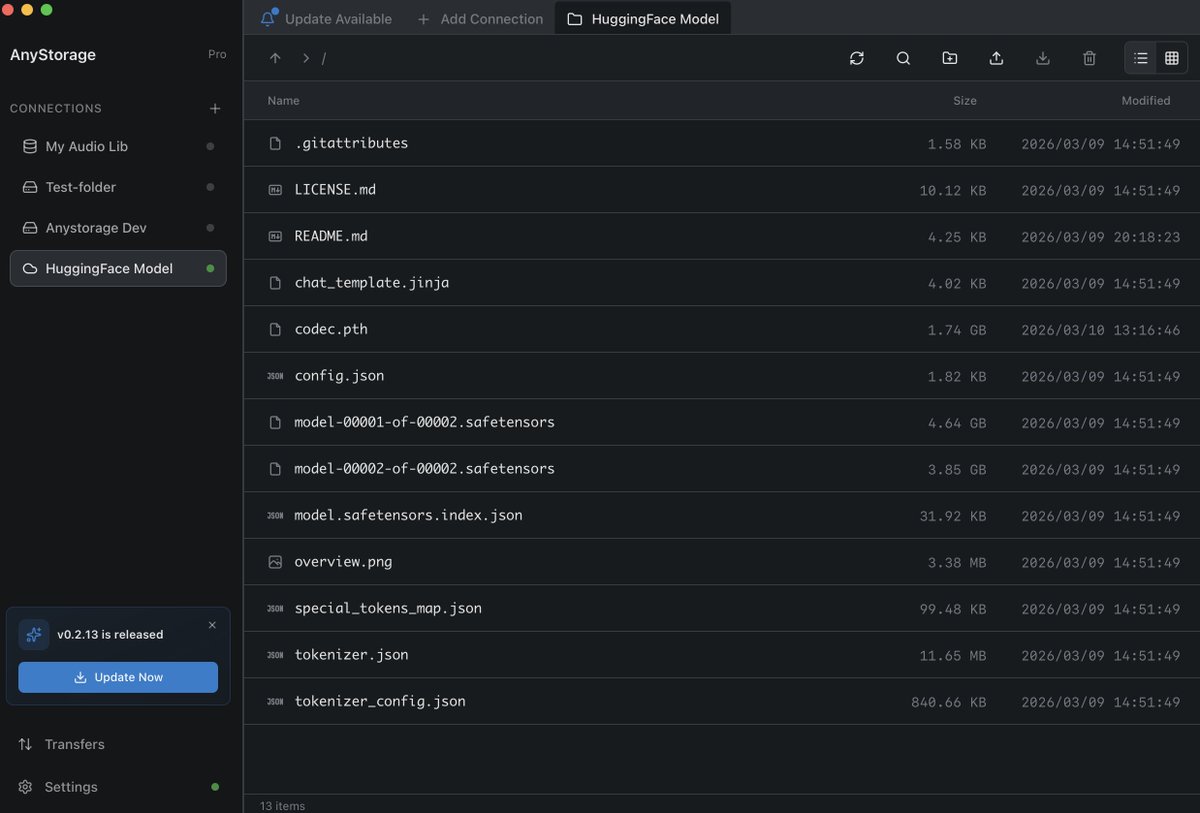 anystoragedev's tweet photo. Anystorage has integrated with Hugging Face, the storage solution of the AI era. In appreciation of their contributions, team members from Hugging Face can apply for a complimentary Pro account using their work email.
SEE IT ON: https://t.co/Cwrn9aLmNq https://t.co/XTifuZDNDr