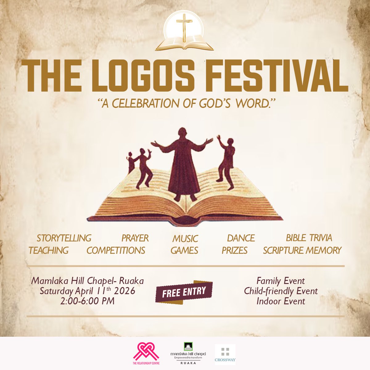 ewamboye's tweet photo. This has been a long time project! It is finally here. It is inspired by the board game that I invented (Logos- The Ultimate Bible Board Game). And now we have a whole afternoon of celebrating God’s word! Please mark the date! https://t.co/mdgFxmBl6R