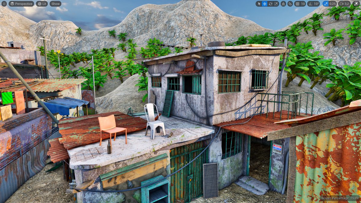 ProceduralWdLab's tweet photo. A Modular Slums Pack is coming soon with Material enabled customization, you can apply any free tileable textures to the material &amp; customize the look to fit your project W.I.P
#slum #unrealengine #fab #wip https://t.co/1qPfppokuZ