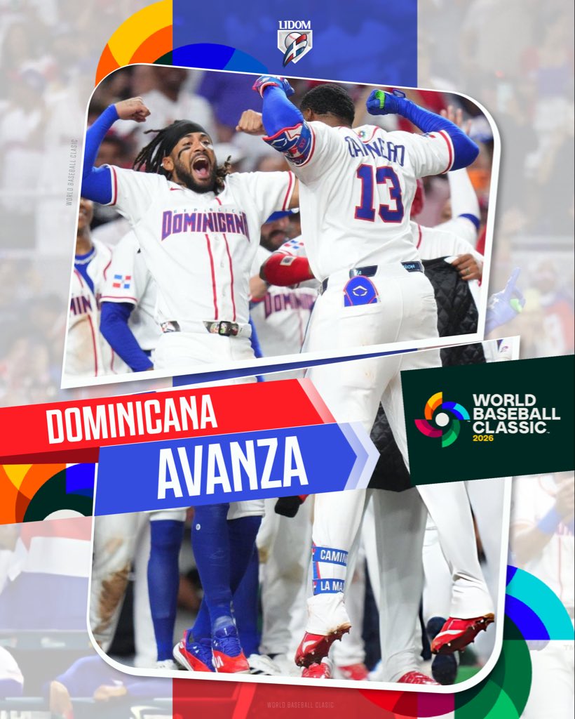 LIDOMRD's tweet image. ¡Rumbo a la siguiente ronda! 🇩🇴⚾🔥

El equipo dominicano sigue su camino en el Clásico. 

#LIDOM