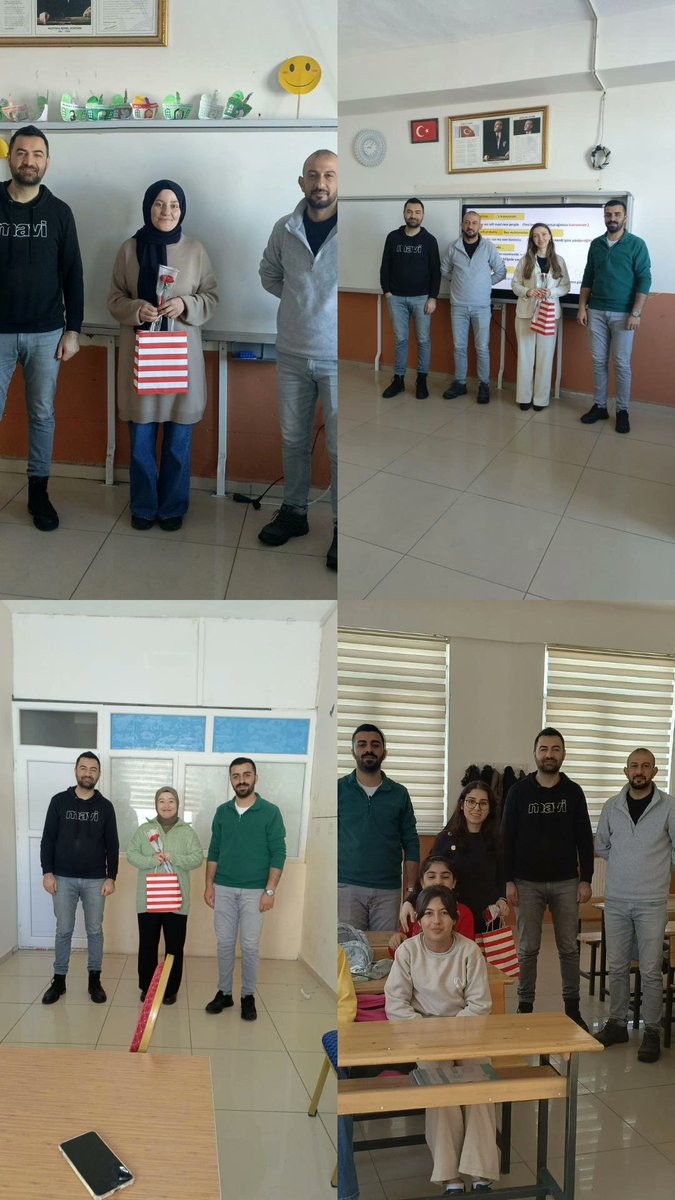nurali_ilk's tweet photo. 8 Mart Dünya Kadınlar Günü dolayısıyla öğretmenlerimizi nazik bir jestle hatırlayan okul yönetimimize teşekkür ederiz. Başta eğitim camiamızdaki değerli kadınlar olmak üzere, Tüm Kadınların 8 Mart Dünya Kadınlar Günü’nü saygı ve sevgiyle kutluyoruz.@UtkuKzlkya @Ahmetkaya0404 https://t.co/CWdgN8oPzN