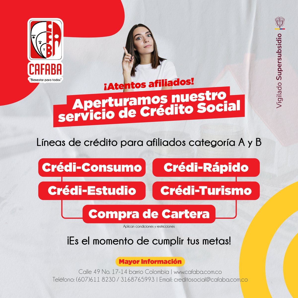 cafaba38's tweet photo. #CréditoSocial | Querido afiliado: Recuerda que ya aperturamos nuestro servicio de Crédito Social. Aquí te dejamos información de tu interés sobre cómo acceder a este servicio y los requisitos necesarios. No olvides leer detenidamente y acercarte a nuestras instalaciones. https://t.co/rzKViQVSPu