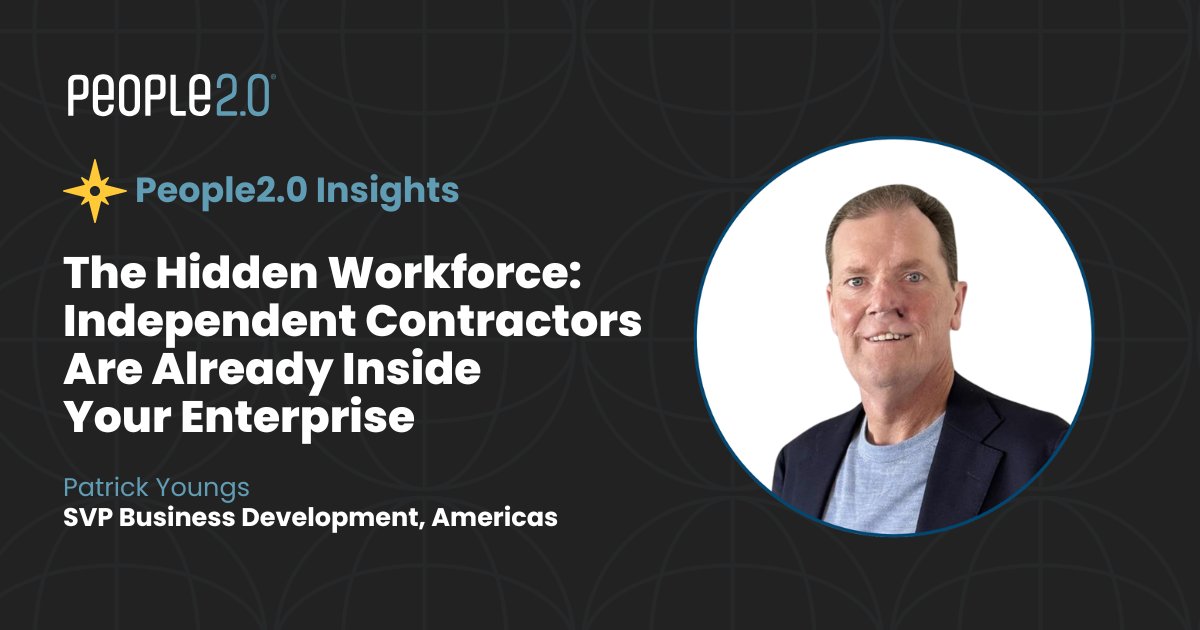 People2o's tweet image. Independent contractors bring specialized skills, flexibility, and global reach. Many enterprises already have more of them than they realize.

Patrick Youngs shares how to engage this growing talent segment with intention: hubs.ly/Q045C4HP0

#WorkforceSolutions