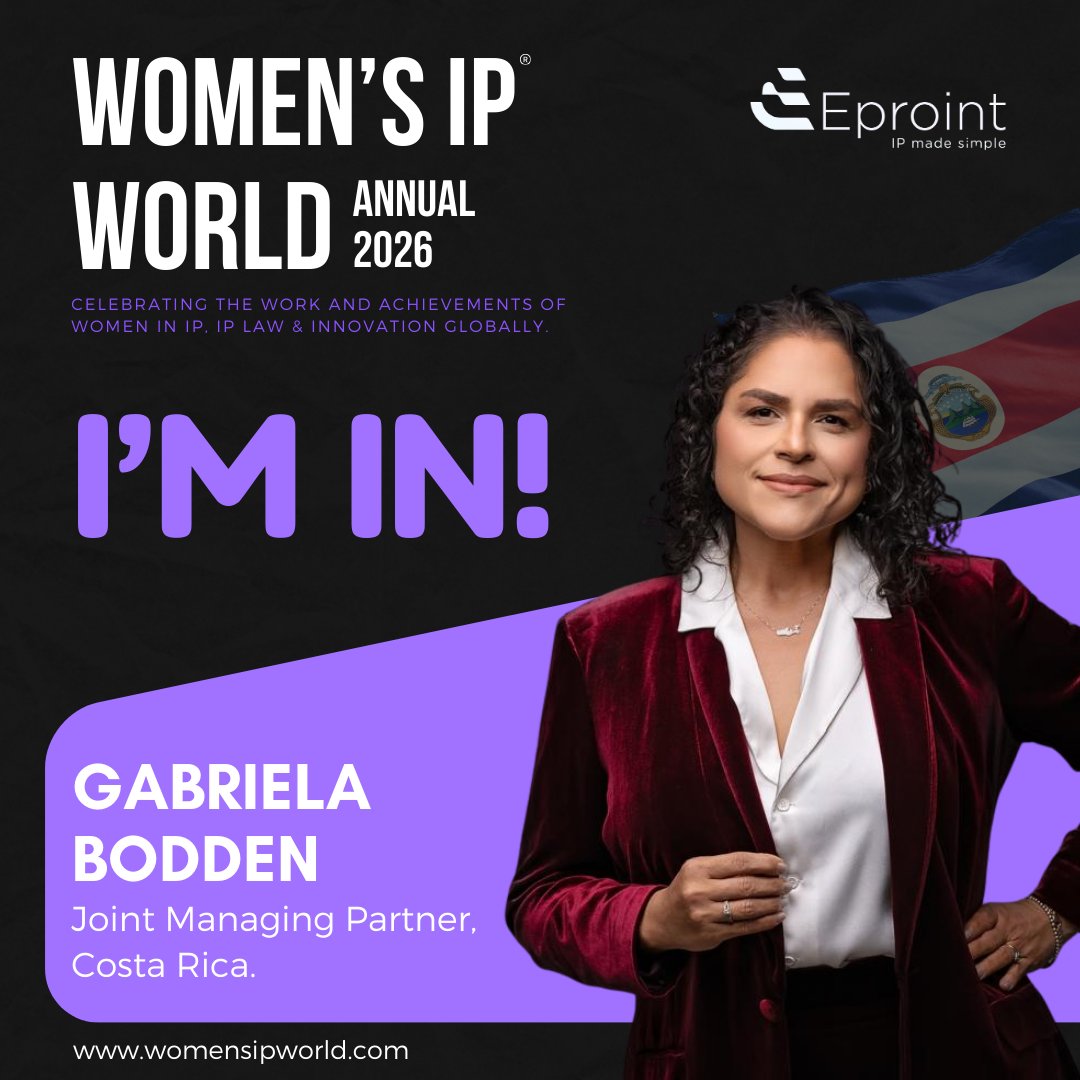 WomensIPWorld1's tweet image. We are pleased to welcome Ms Gabriela Bodden, Joint Managing Partner at Eproint, to the 7th Edition of The Women's IP World.

An internationally recognised IP practitioner with 28+ years of experience across the Caribbean &amp;amp; Latin America.

Visit Us: womensipworld.com
#IPLaw