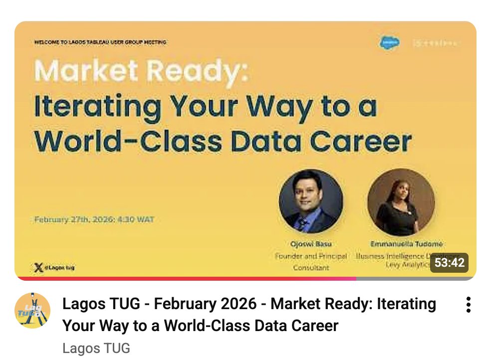 Lagos Tableau User Group tweet media