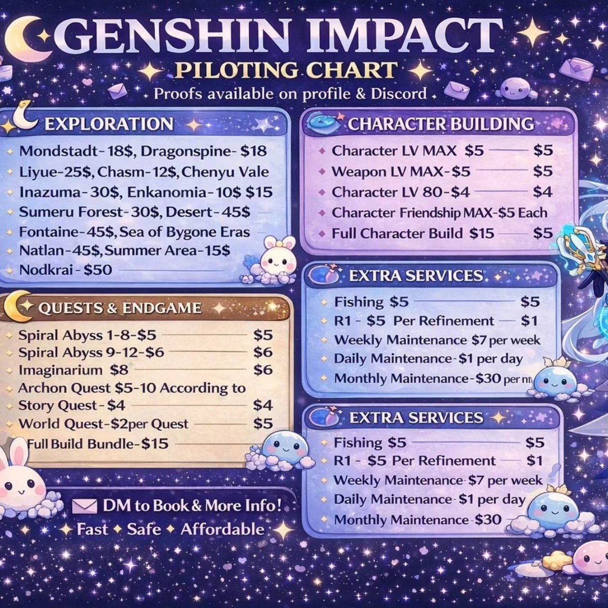 Hutao Piloting Services + 10 Proofs tweet media