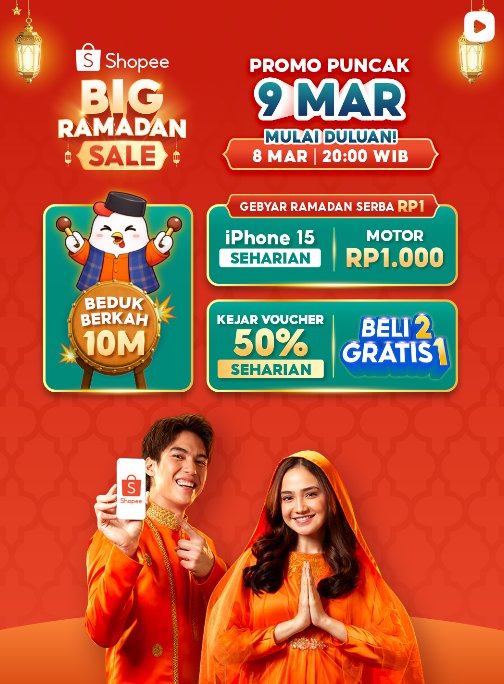 sofihari43's tweet photo. lumayan ada promo beli 2 gratis 1 jam 8 malem jadi murah banget, terus ada promo puncak juga hari ini, mau beli bajuu #PuncakBigRamadanSaleShopee https://t.co/jzINg8uVZ5