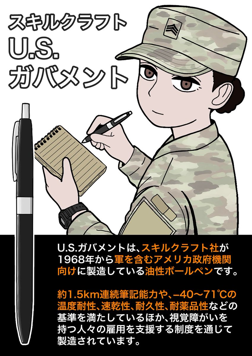 アメリカ政府のボールペン
U.S.ガバメント ペン 
