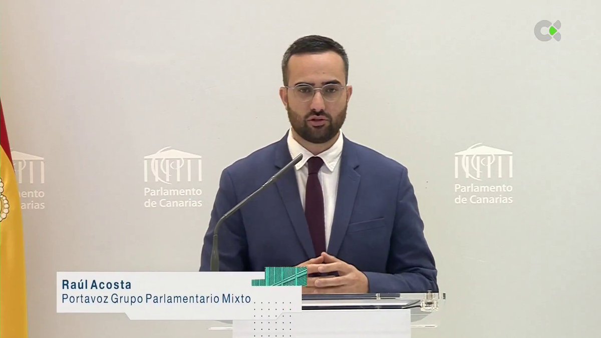 🔸 DEBATE NACIONALIDAD CANARIA | <a href="/RaulAcostaArmas/">Raúl Acosta Armas</a> , Grupo Parlamentario Mixto | "Hemos visto un presidente que también ha sido consecuente con aquellos retos y problemas que todavía tenemos por delante"

➡️ rtvc.es/debate-estado-…
<a href="/parcan/">Parlamento Canarias</a>