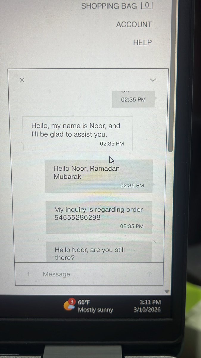 productpharaoh's tweet photo. @ZARA_Care You call this customer support? I have been in this conversation for one hour straight with no support at all! https://t.co/yAHAreD4Bt