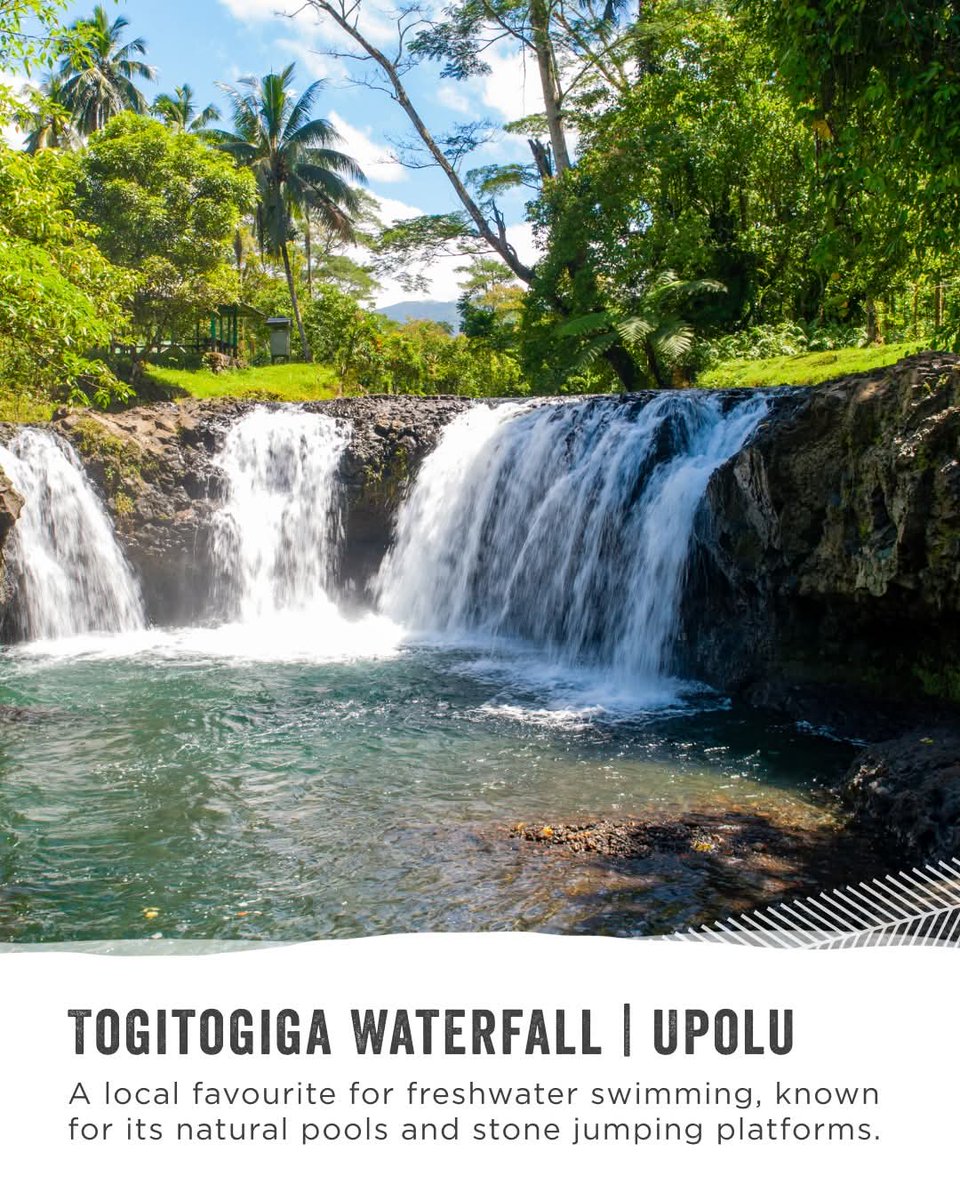 RepPlusUK's tweet image. It’s waterfall season in Samoa! When rainfall peaks in February and March, Samoa’s waterfalls are at their most dramatic. Which one will you visit first?

Learn more about Samoa’s waterfalls! Dive in here: samoa.travel/experience/pla… 

#DiscoverBeautiful #RepPlusClient