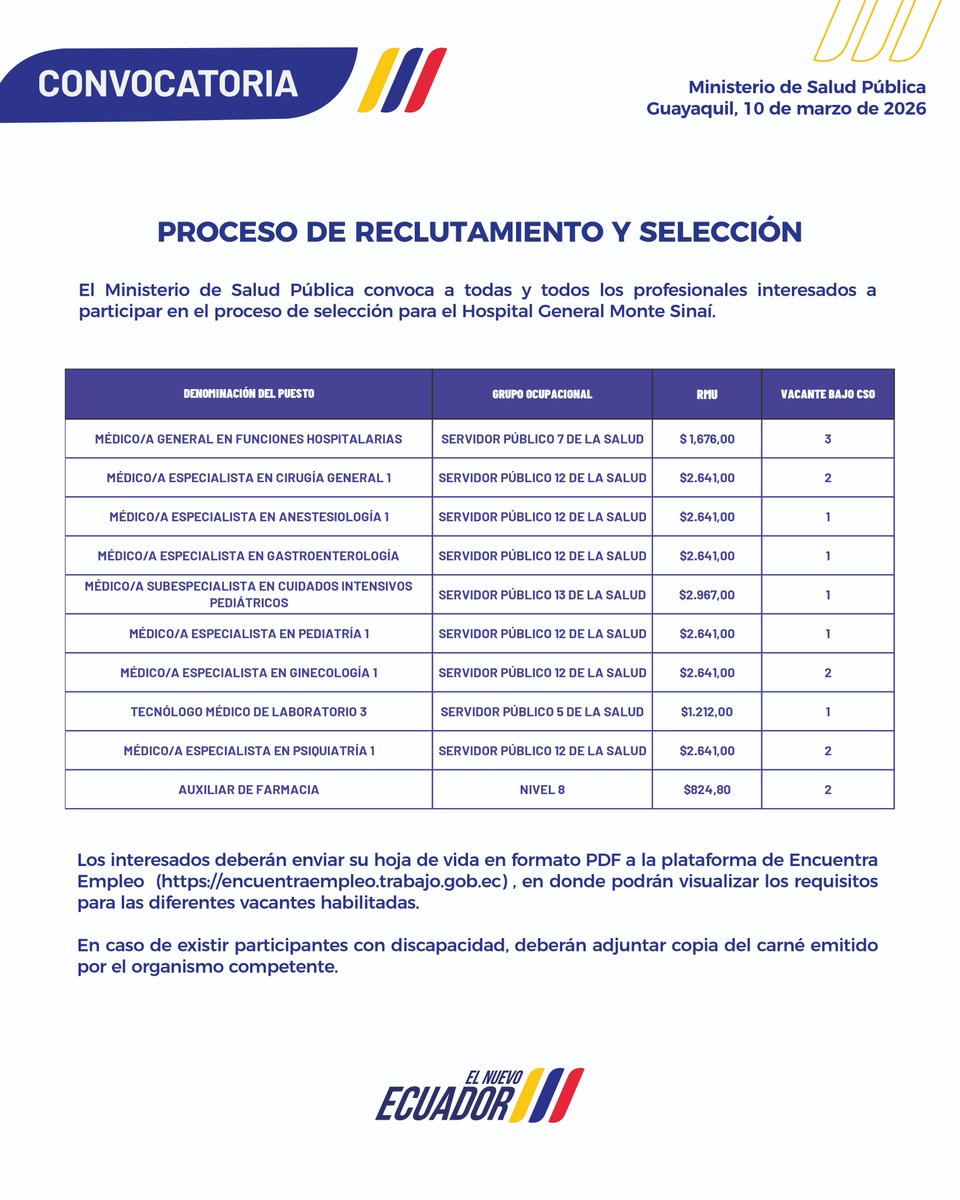 Hospital General Monte Sinaí 🇪🇨 tweet media